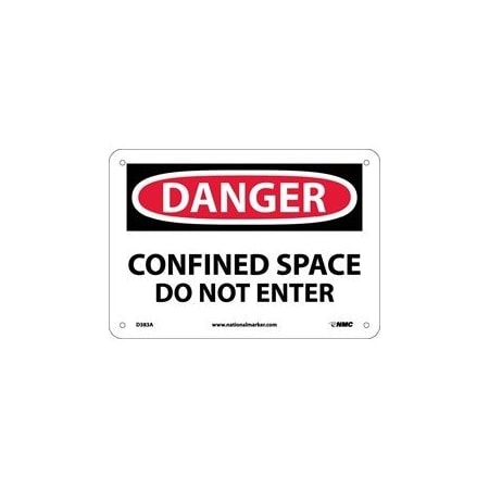 DANGER, CONFINED SPACE DO NOT, D383P